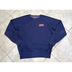 Trek Bicycles Original Crewneck Sweatshirt Blue Cycling Racing Mens Sz L Outdoor